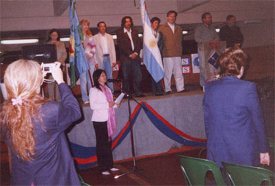 Abanderados en el escenario